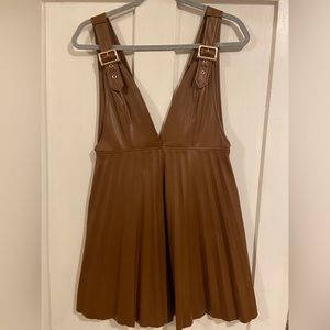 Zara Mini Faux Leather Dress.